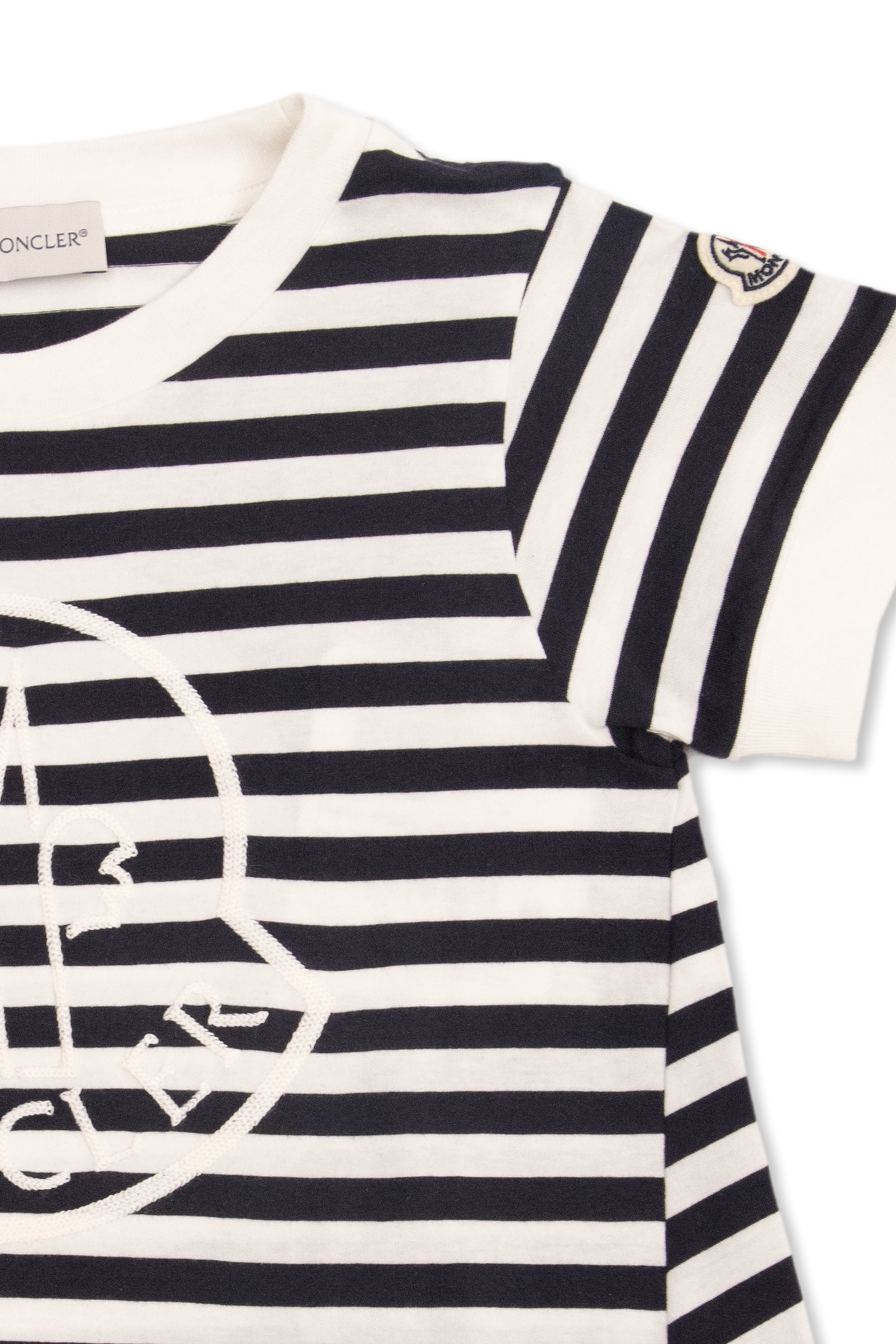 Navy blue Striped T-shirt Moncler Enfant - Vitkac Canada